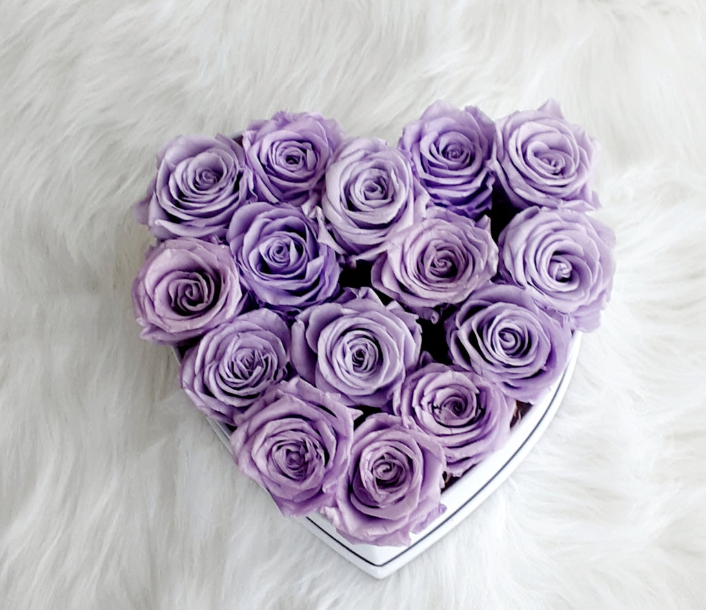 Love Box: Mystique Lilac Preserved Roses