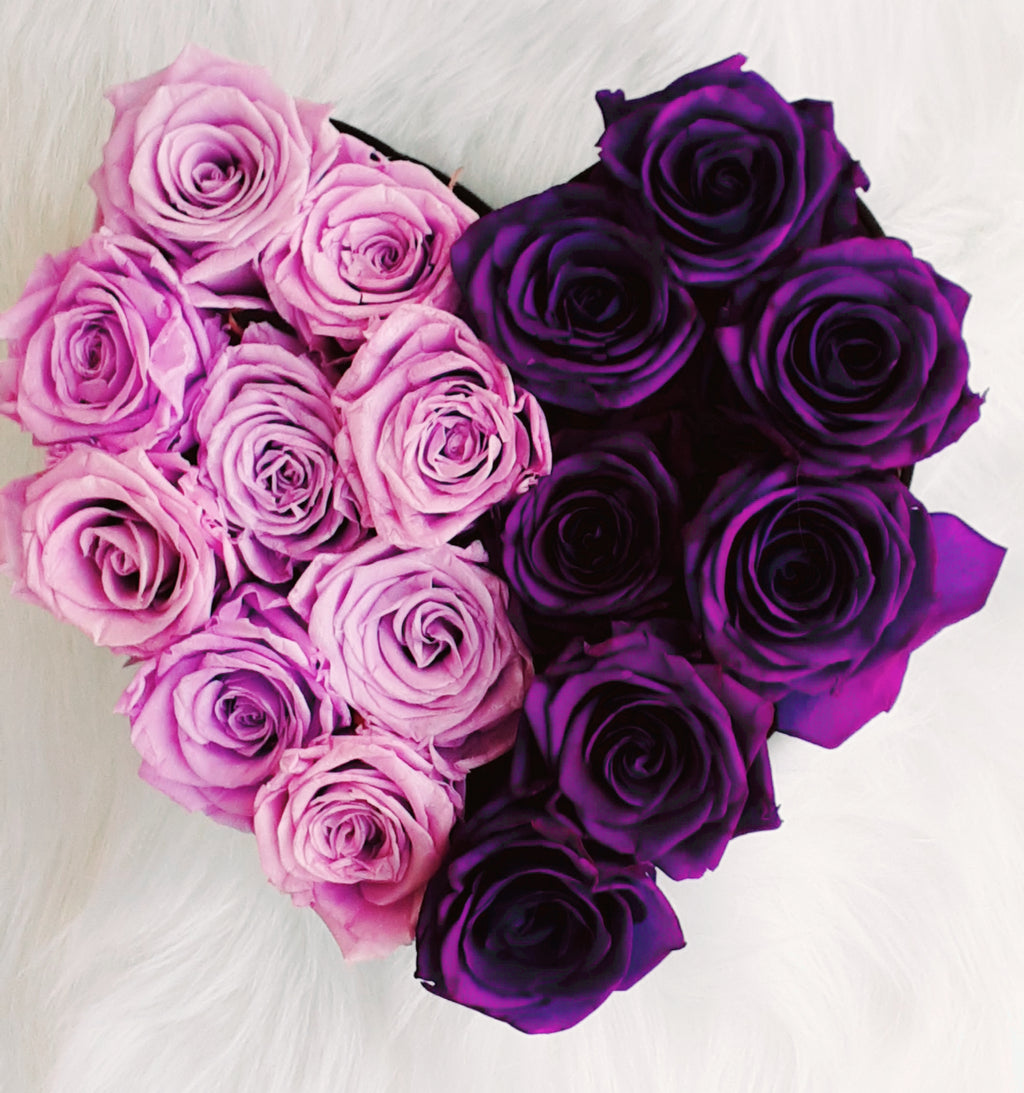 Love Box: Mystique Lilac/Purple Preserved Roses